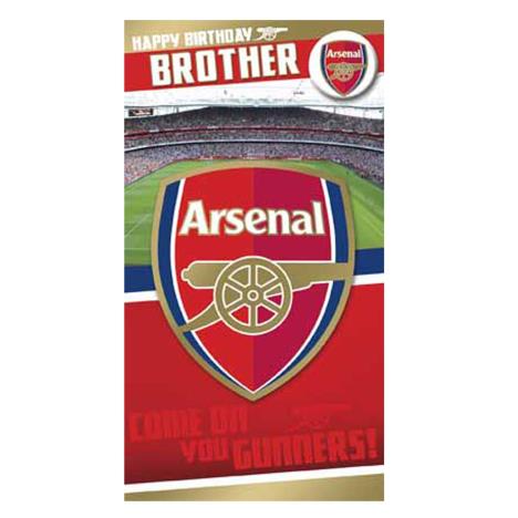 Brother Arsenal Birthday Card with Badge £2.69